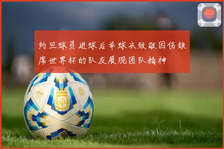 约旦球员进球后举球衣致敬因伤缺席世界杯的队友展现团队精神